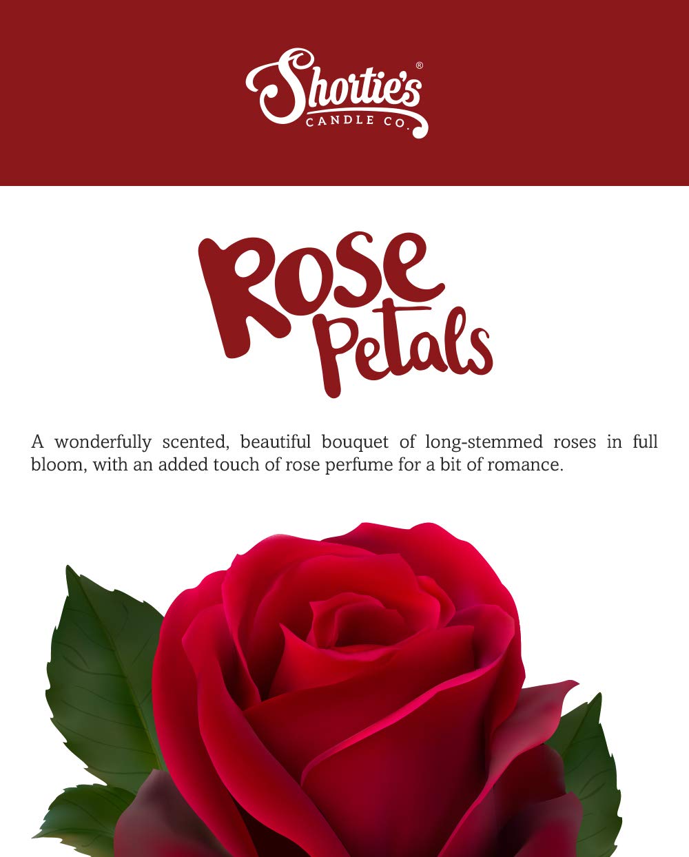 Shorties Candle Company Rose Petals Tealight Candles - 12 Highly Scented Pink Tea Lights - Flower Collection - Model 45110