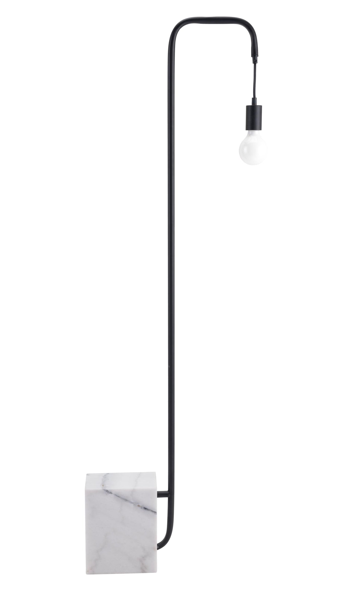 Zuo Lancia Floor Lamp, Black, Model 56103, Foam Material